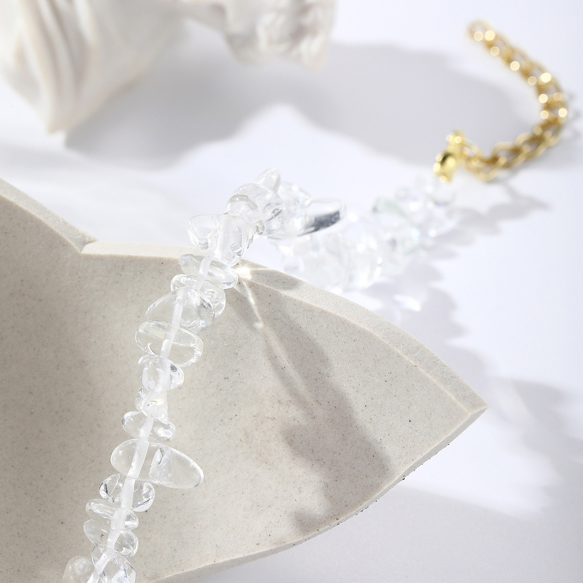 jewelry Bohemian colored gravel bracelet jewelry natural stone bracelet_voghion.com