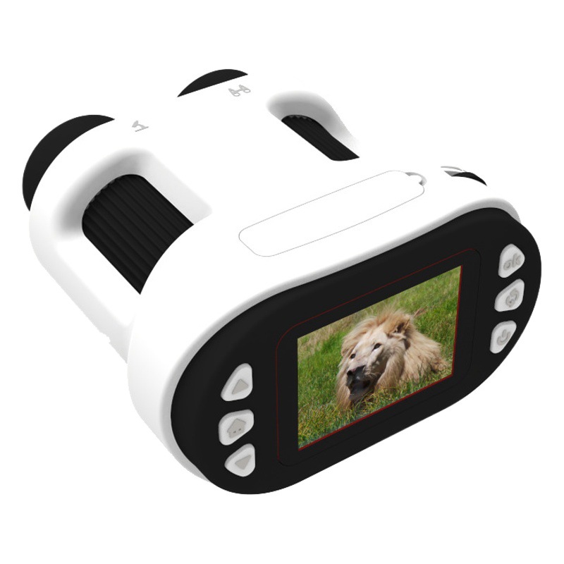 Microscopio de mano para niños con telescopio de pantalla puede tomar fotografías, nueva cámara pequeña de juguete de laboratorio de ciencia digital portátil