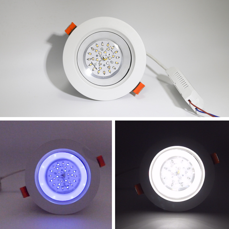 Ceiling Downlight Sterilization, Mite Removal, Disinfection and Odor Removal Led Die-Cast Aluminum Remote Control White Light + Uvc Ultraviolet Rays Ceiling Downlight Sterilization, Mite Removal, Disinfection and Odor Removal Led Die-Cast Aluminum Remote Control White Light + Uvc Ultraviolet Rays