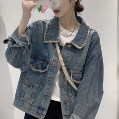 牛仔外套女秋冬2025新款韩版宽松短款设计感小众百搭夹克长袖上衣