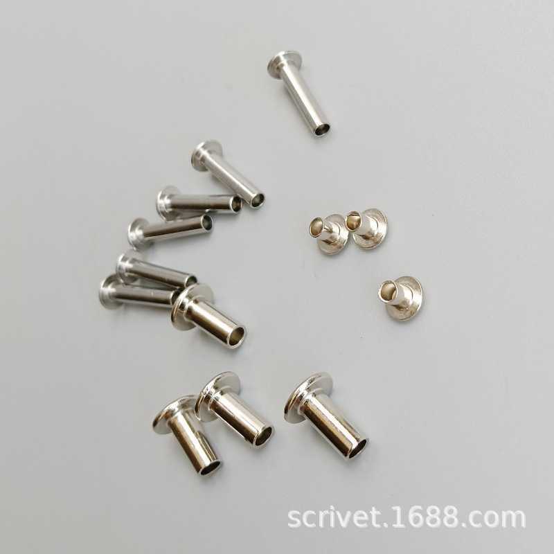 空心紫铜沉头铆钉铁不锈钢管型铝制实心涡钉厂扁圆头伞头尾孔柳钉