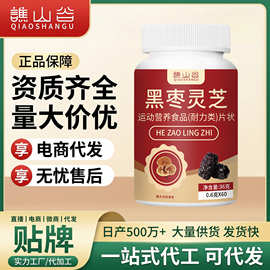 爆款谯山谷黑枣灵芝片抖音快手同款厂家直销现货工厂批发一件代发