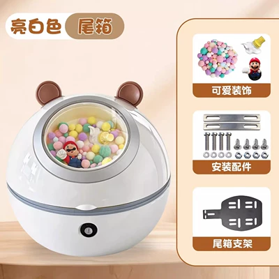 Storage Boxes, Universal Modified Decorative – Electric car tail box - bright-white-trunk-three-dimensional-sticker-decoration-bracket-tail-box