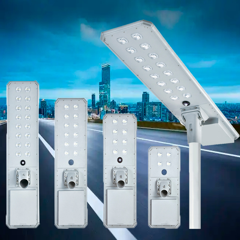 Perfil integrado transfronterizo impermeable y a prueba de explosiones alumbrado público solar de carretera urbana luz solar de alto brillo