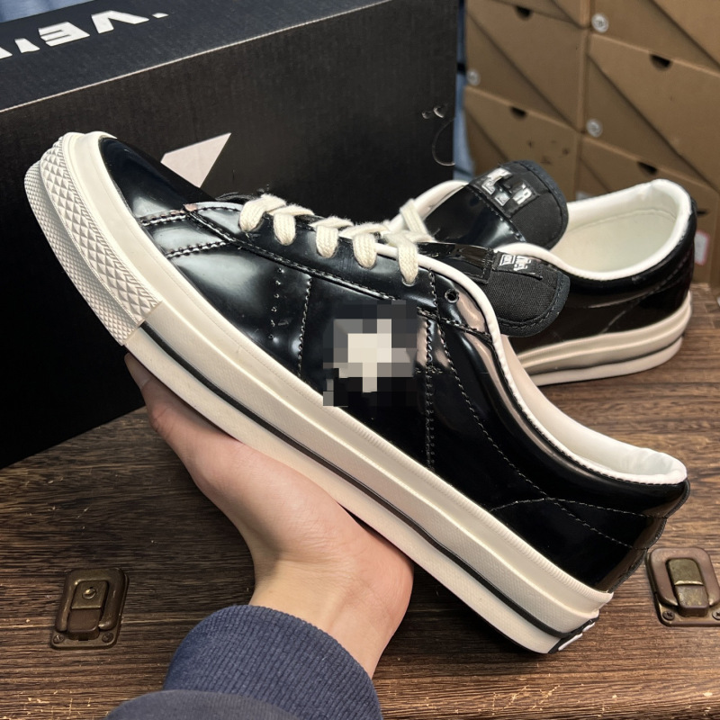 Putian Shoes One Star Sneakers One-Star Patent Leather Fashion Versatile Canvas Shoes for Men and Women Casual Sports Commuter Trendy Shoes Putian Shoes One Star Sneakers One-Star Patent Leather Fashion Versatile Canvas Shoes for Men and Women Casual Sports Commuter Trendy Shoes