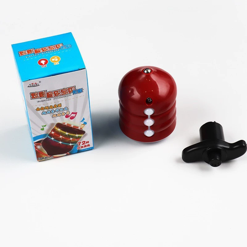 Colorful music flashing spinning top, toy