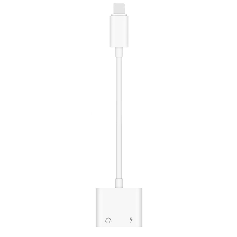 Apple, совместимые наушники, адаптер кабель зарядка, мобильный телефон, 3.5 мм, 2 в 1, оптовый