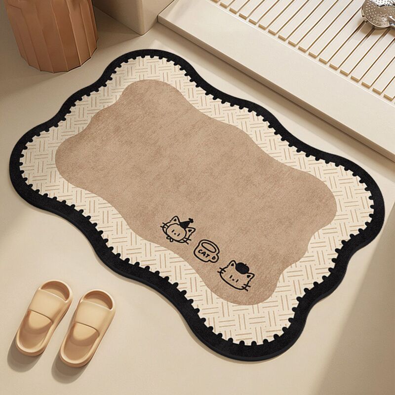 Second-Hand Cartoon Bathroom Floor Mat, Water-Absorbent Non-Slip Bath Mat, Stain-Resistant, Wipeable, High-End Special-Shaped Carpet Second-Hand Cartoon Bathroom Floor Mat, Water-Absorbent Non-Slip Bath Mat, Stain-Resistant, Wipeable, High-End Special-Shaped Carpet