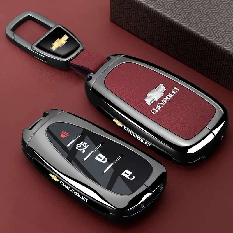 Suitable for Chevrolet Key Cover Equinox, Cruze, Malibu Xl, Trailblazer, Blazer, and Trax Car Key Case Suitable for Chevrolet Key Cover Equinox, Cruze, Malibu Xl, Trailblazer, Blazer, and Trax Car Key Case