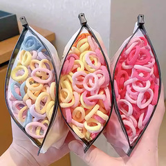 200根/袋儿童发圈宝宝不伤发毛巾圈高弹力基础扎头发女孩头绳发饰