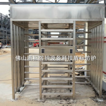 贵阳工厂监狱人行防尾随旋转通道闸定制全高转闸不锈钢十字辊扎机