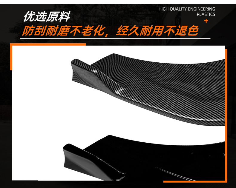 Suitable for Audi Q3 F3 Sline 2019+ Suv Rear Lip Spoiler Cross-Border Modification