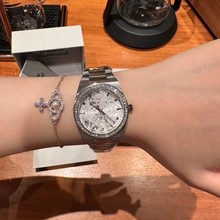 西太后手表钢带VV240系列石英浮雕镶钻钢带皮带大表盘出口女表