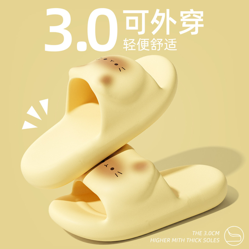 Cartoon Slippers for Women, Cute Summer Home Use Slippers for Students, Indoor Non-Slip Eva Slippers for Women, Summer Wholesale