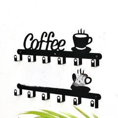 Thickened Kitchen Hook Magic No-Nail Wall Mounted Multi-Function Spice Rack Coffee Multi-Layer Hook Shelf