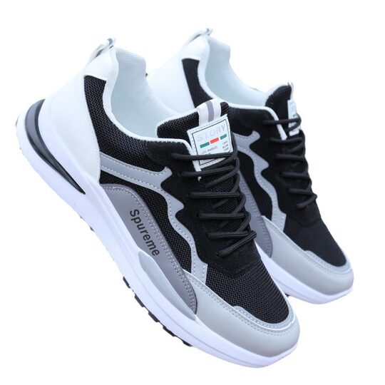 Winter Breathable Men's Shoes 2023 New Men's Mesh Sports Casual Running Student Xiaobai Torre Heightening Fashionable Shoes