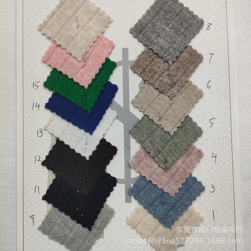粗针毛织坑条罗纹布 380g仿毛衣坑条打底面料 大坑条毛衣针织条纹