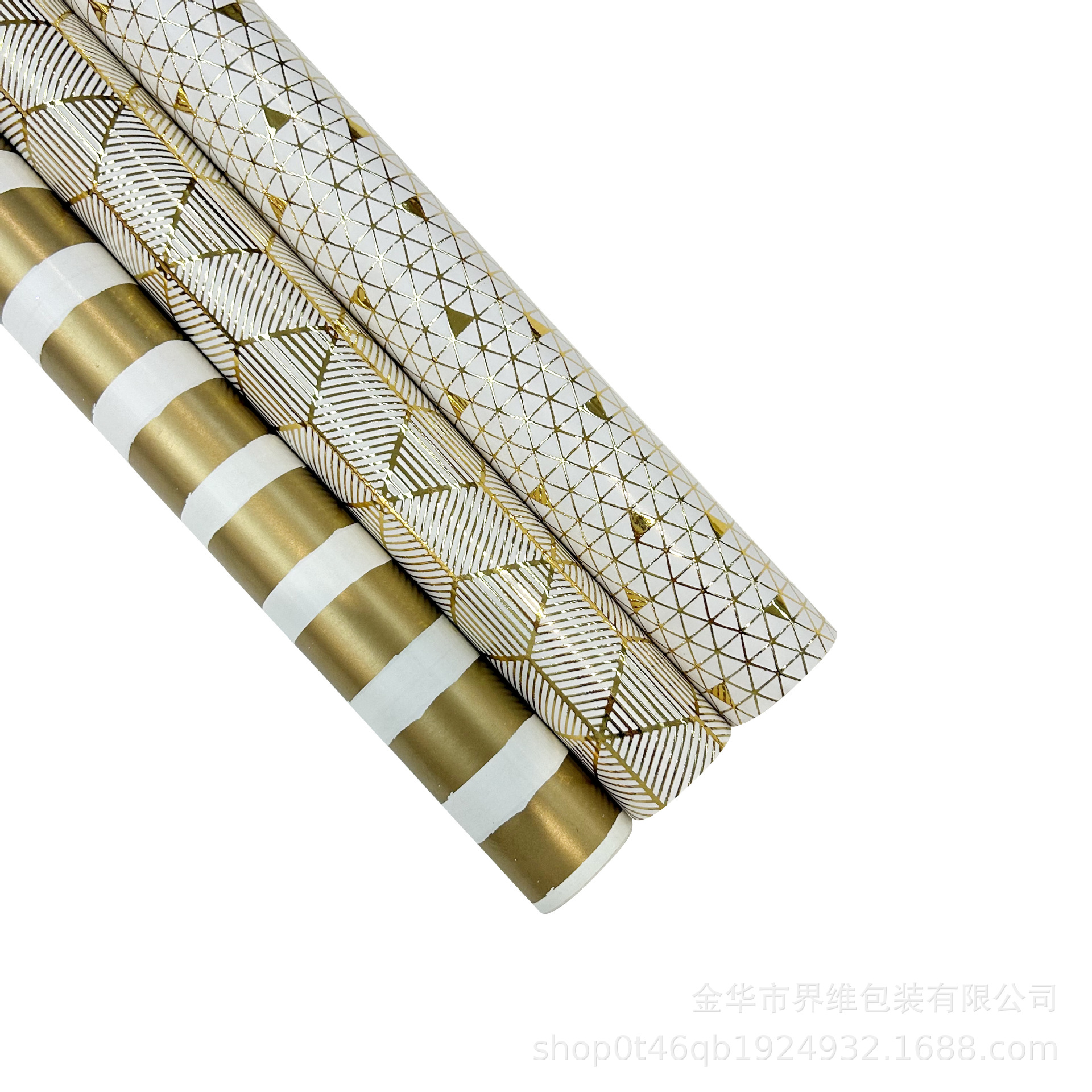 工厂直销铜版纸烫金礼品包装纸套装 DIY手作节日礼物礼盒外包装纸