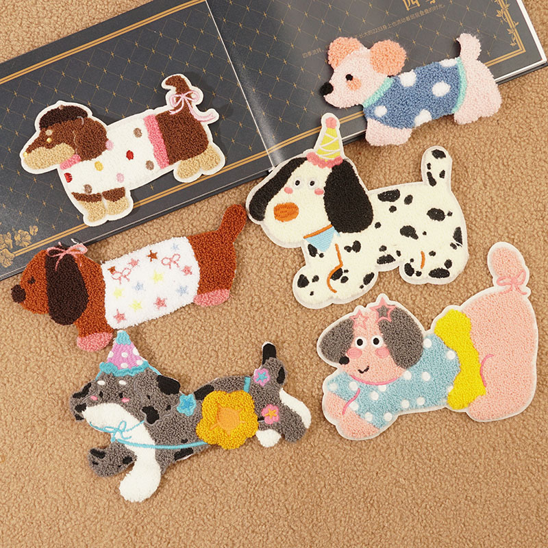 Cartoon Dachshund Towel Embroidered Clothes Patch Large Embroidered Accessories Embroidered Cloth Patch Fashion Embroidered Plush Cartoon Dachshund Towel Embroidered Clothes Patch Large Embroidered Accessories Embroidered Cloth Patch Fashion Embroidered Plush