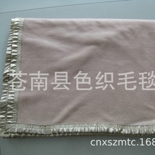工厂直销100%涤纶双面绒学校学生用毛毯宾馆毯军毯羊毛毯150X200
