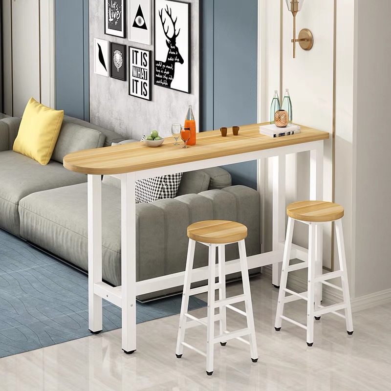 Bar table and chair household hallway partition simple small bar living room kitchen high bar table balcony dining table milk tea shop table