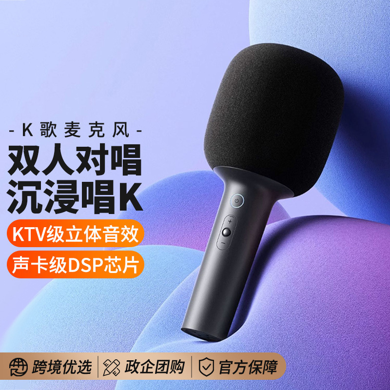 Karaoke Microphone with Integrated Speaker for Children, Home Use Karaoke, Bluetooth Family Ktv