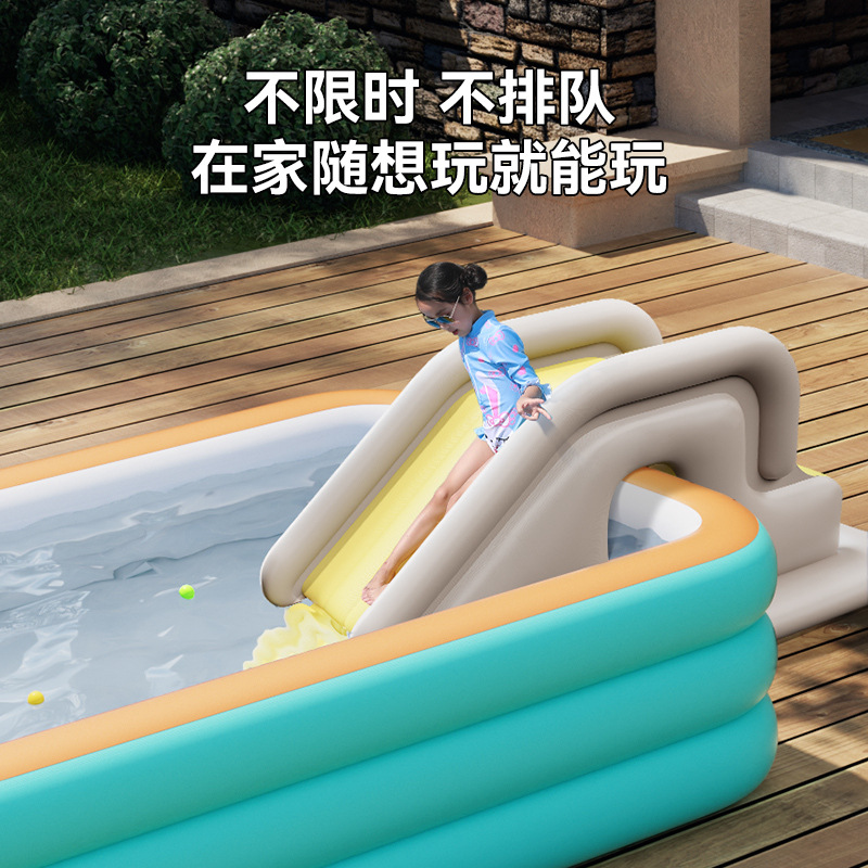 空気入り滑り台はプールの横転防止子供の空気入り玩具室内屋外遊園地と組み合わせることができる