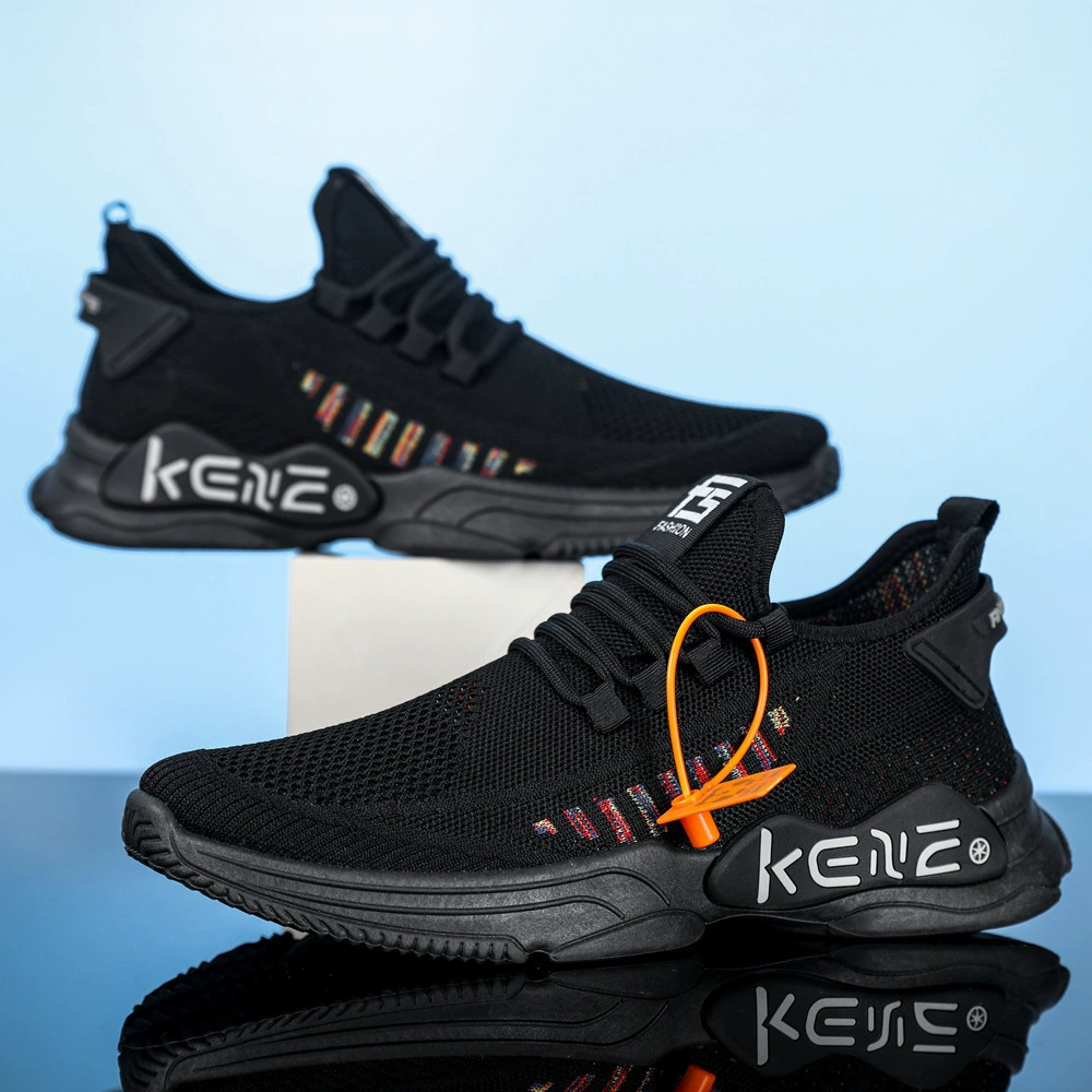 Footwear, breathable trend sports shoes, for import, for running, soft sole, plus size
