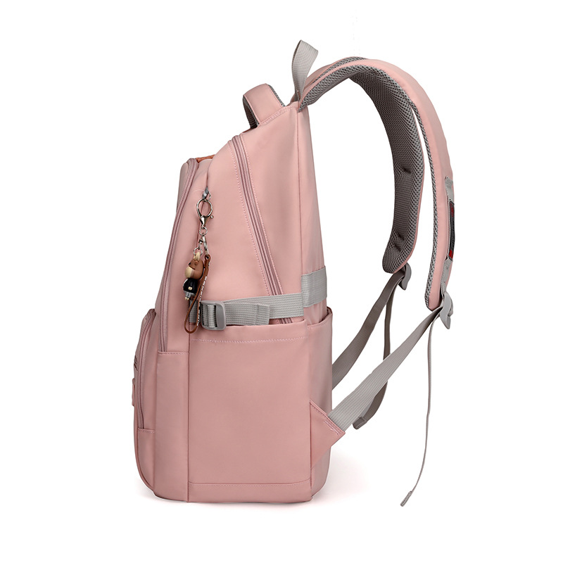 Mochila simple estudiante de escuela secundaria de las niñas mochila de gran capacidad casual nuevo ligero estudiante de secundaria campus mochila chica