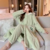 Little cat light green (bathrobe + pants)