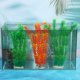 Aquarium Supplies Artificial Fake Flowers Aquatic Plants Decoration Bottom Plants Ornaments Fish Tank Landscaping Creative Plastic Soft Seaweed