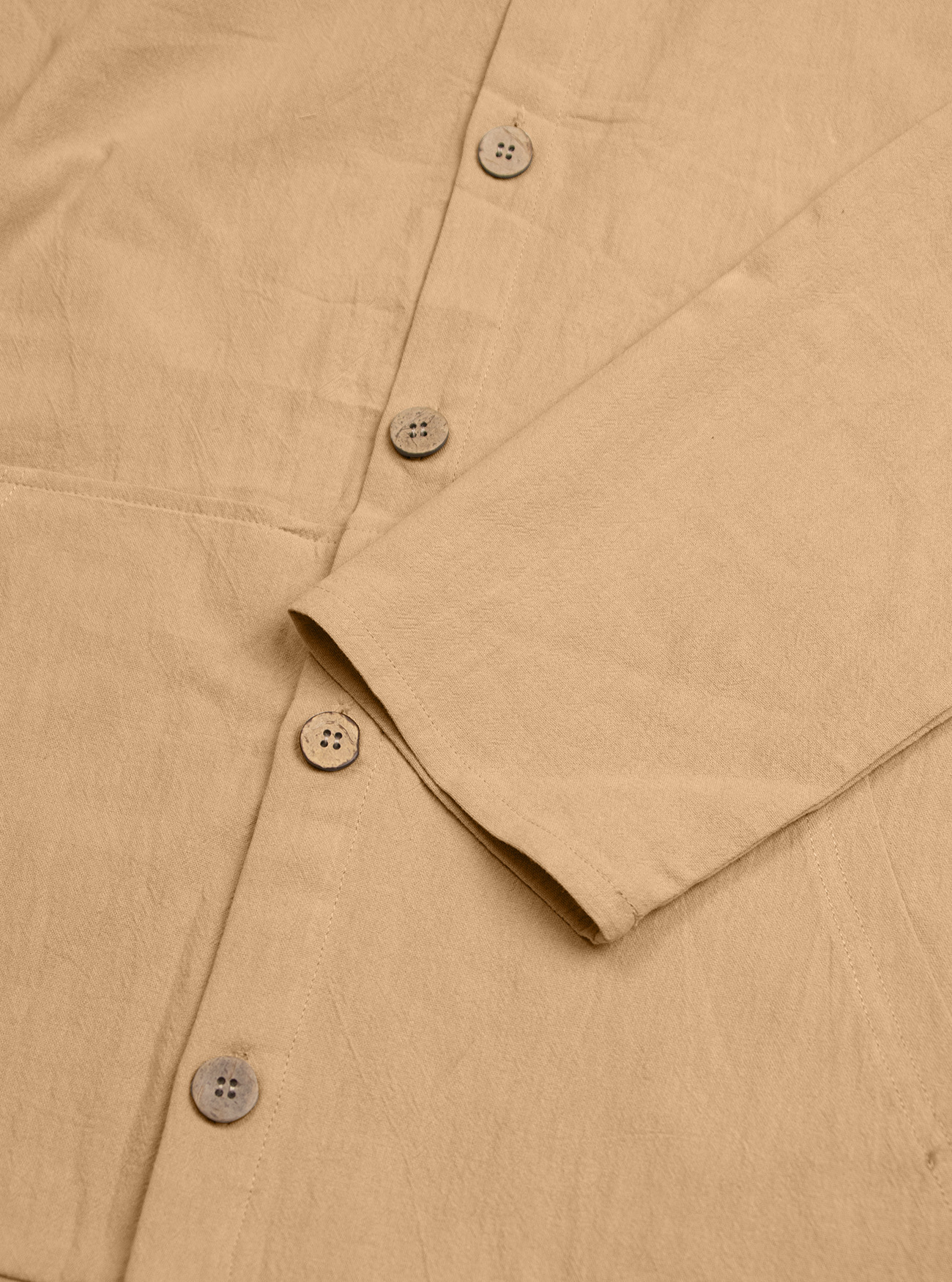 Giacca camicia uomo in cotone e lino casual primavera autunno_voghion.com