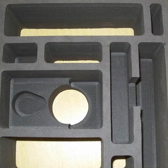 黑色防火泡棉缓冲垫片 带胶双贴海绵成型  彩色贴合海绵内衬