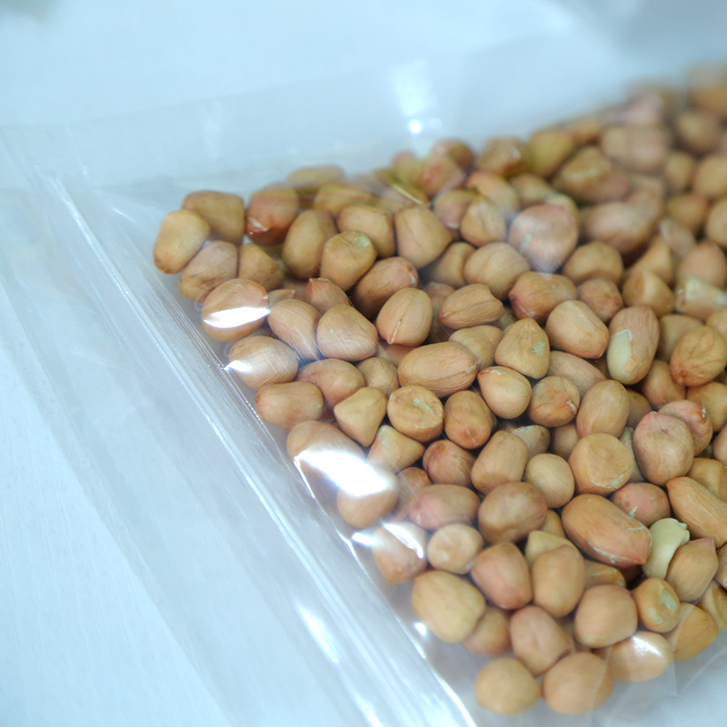 Transparent Self-Standing Self-Sealing Plastic Ziplock Bags for Nuts, Tea, Food Packaging, Wholesale Snacks