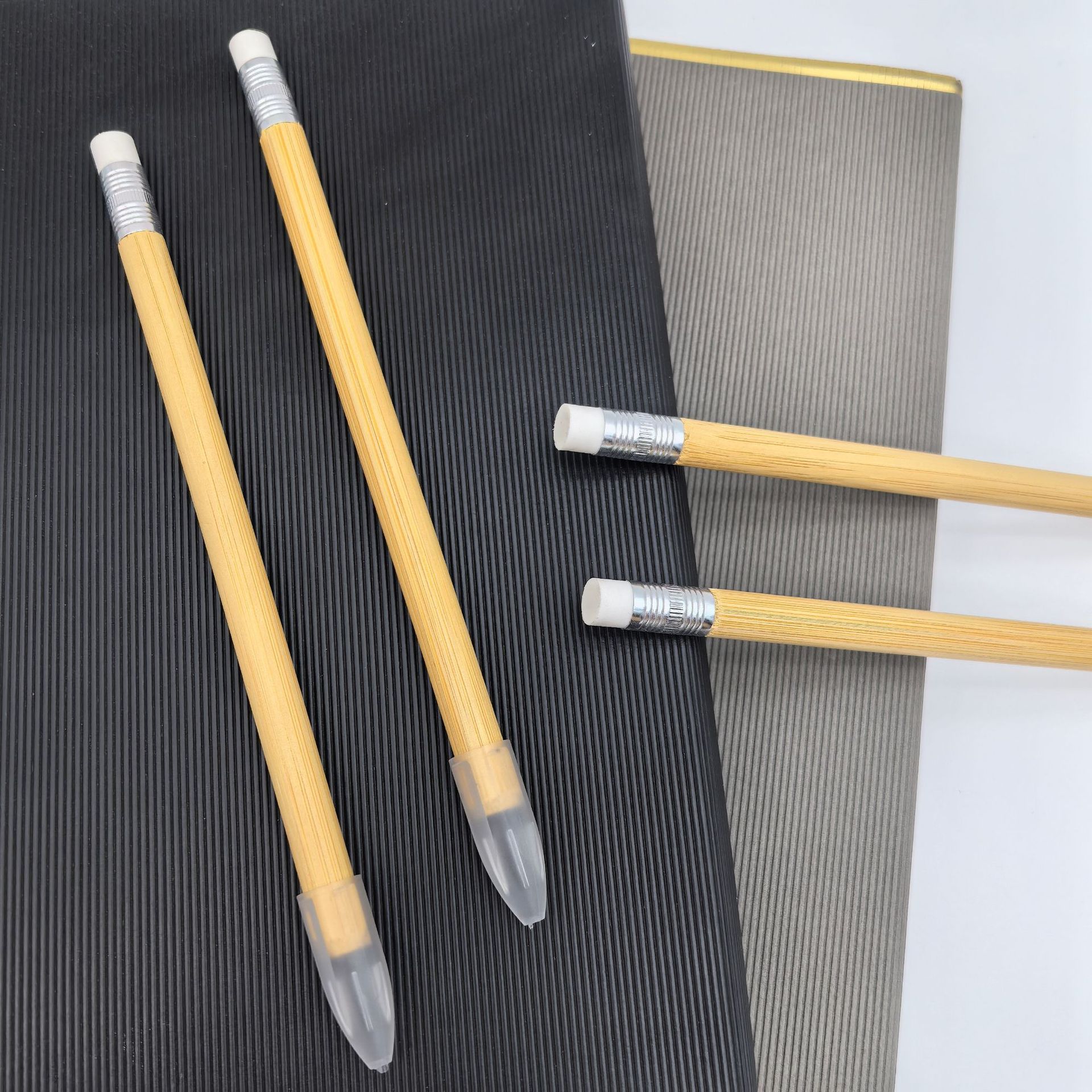 Lápiz eterno de bambú de venta caliente transfronterizo, punta de grafeno, lápiz sin terminar, lápiz de bambú, bolígrafo ecológico publicitario