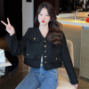 2022 spring and autumn new pattern Small fragrant wind Women's wear wool coat have cash less than that is registered in the accounts fashion Self cultivation Easy lady black jacket