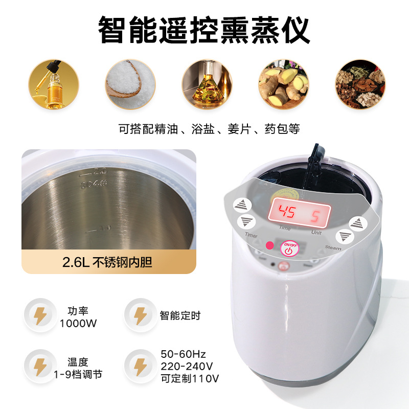 Caja de vapor transfronteriza explosiva doméstica desmontable caja de baño de sauna poligonal fumigadora de vapor de vapor