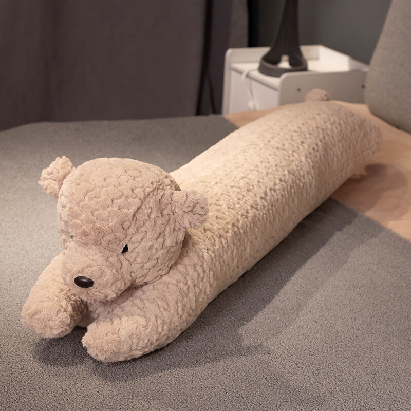 Long Cylindrical Pillow For Side Sleepers Large Backrest Cushion With Leg Clamping Feature Soft Plush Bed Pillow For Women_voghion.com