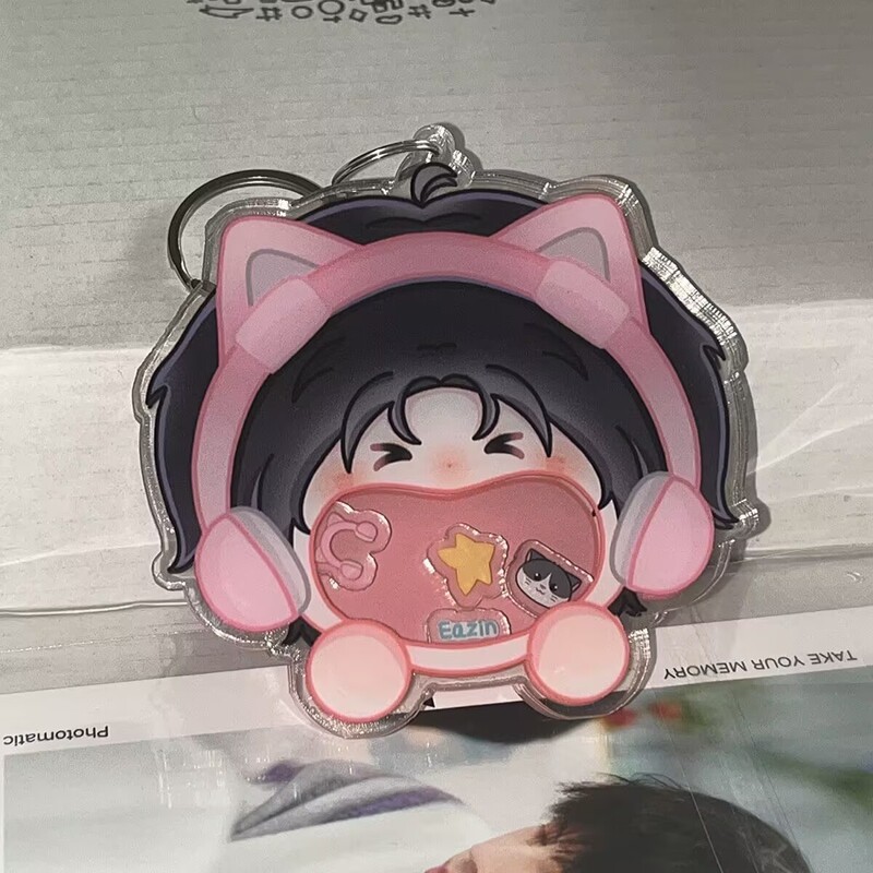 Q Version of Pu Yixing's Big Mouth Shaker Pendant, High-Looking and Interesting School Bag Backpack Pendant for Besties and Friends