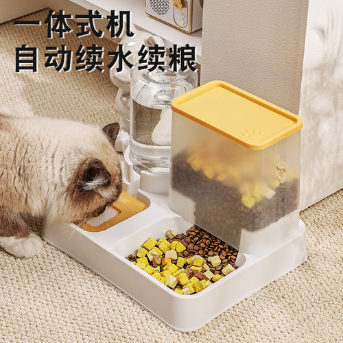 Cross-border large-capacity storage pet bowl dog bowl cat bowl cat food bowl automatic water dispenser multi-purpose bowl
