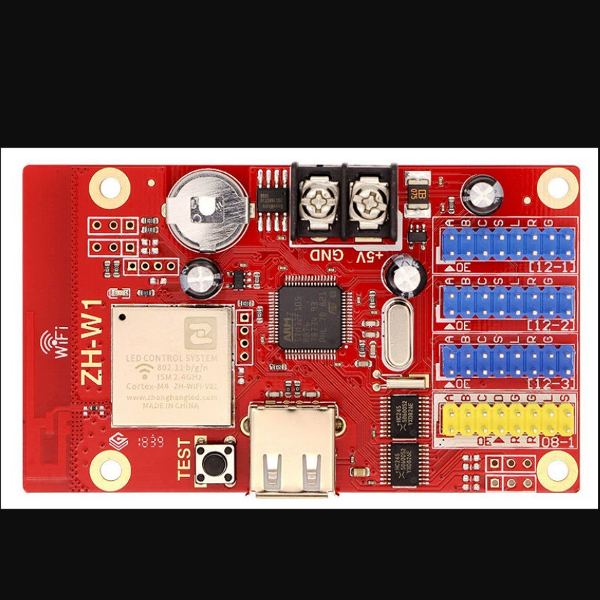 AVIC ZH-W1 Светодиодный рекламный экран Контрольная карта U Диск + WIFI Одноцветный