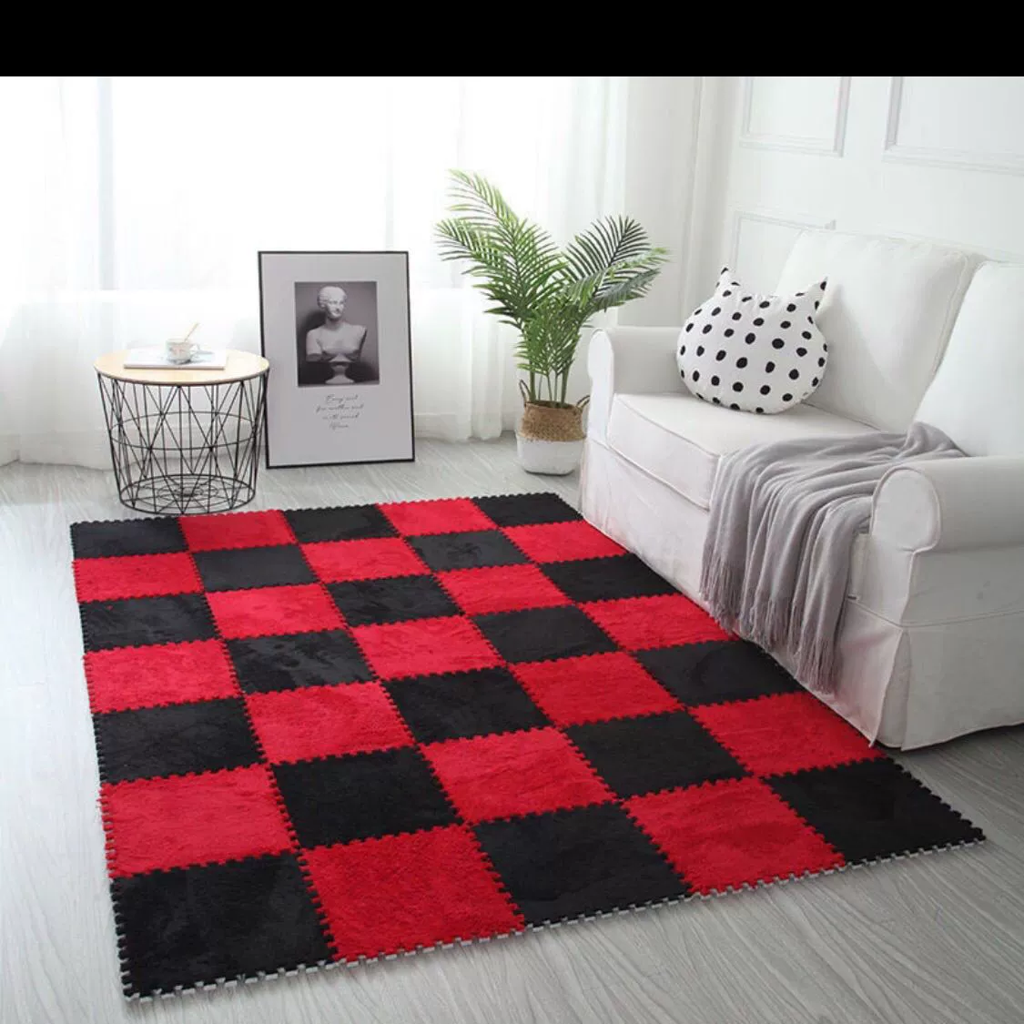 Модульные ковровые плитки 30×30×1,6 см, плитки с пазом, однотонные и многоцветные наборы
