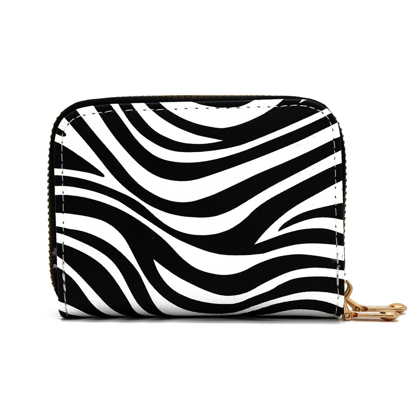 Paquete de tarjetas de órgano de gran capacidad Cubierta de tarjetas de mujer multifuncional Monedero con cremallera doble Traje de identificación antirrobo Carpeta de tarjetas retro europea y americana