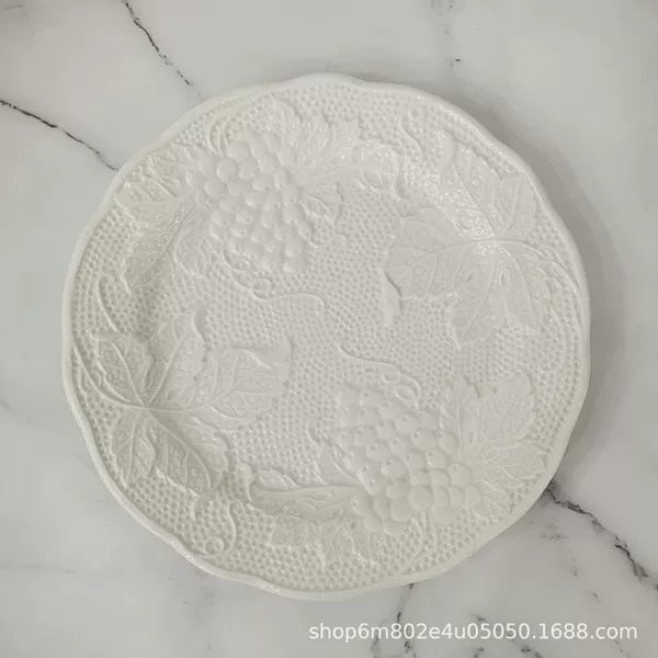 8-inch emerald green plate (20*20*2cm)