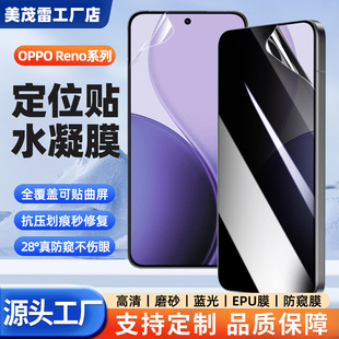 Suitable for Oppo Reno14F5G Positioning Sticker Hd Hydrogel Film 13Pro Scratch Repair Film Frosted Privacy Film