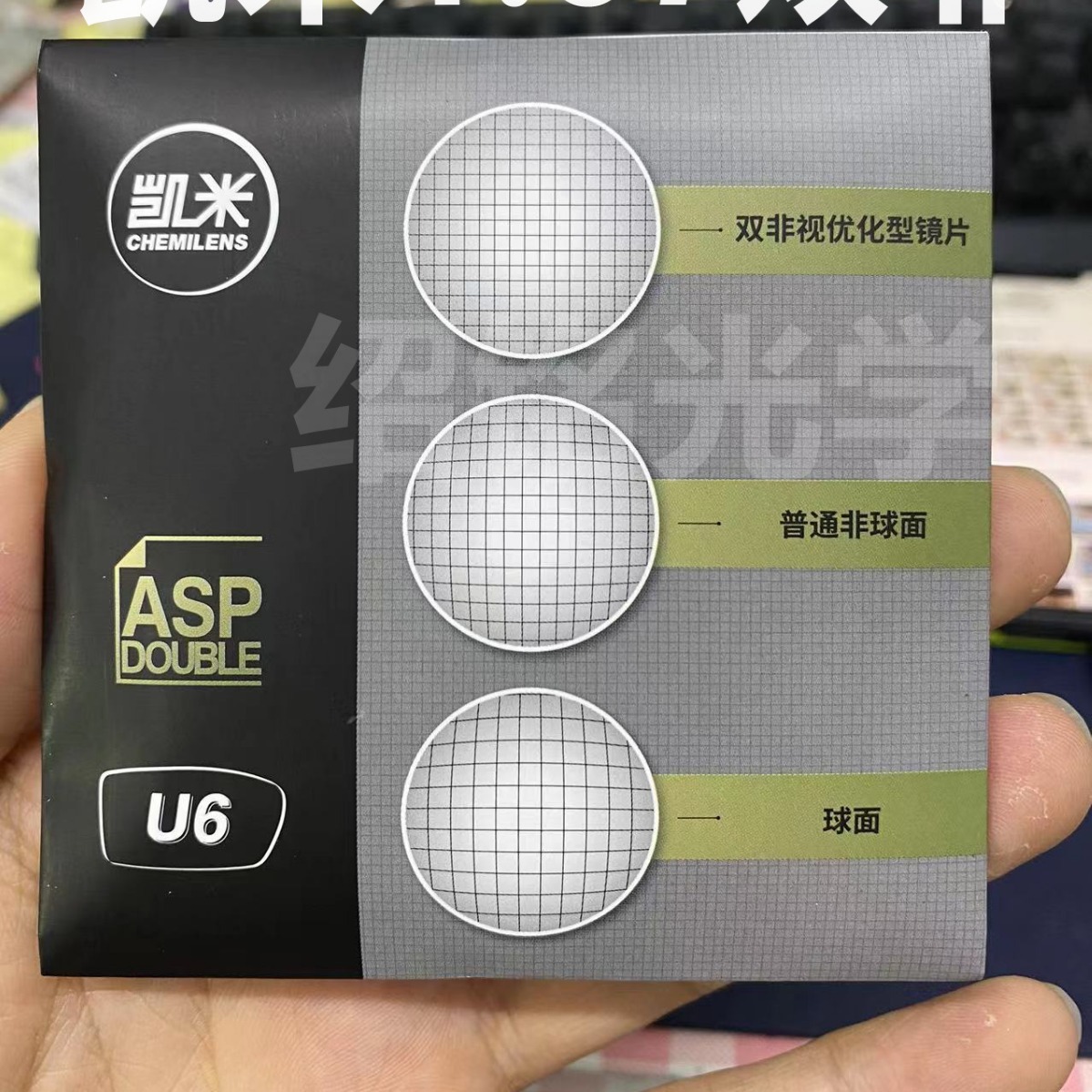 凯米双非镜片 1.60 1.67U6膜层更加科学的曲率设计！适合高度数