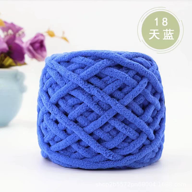 Шар пряжи шерстяной (ice yarn) — 15 м, толстая нитка, множество цветов для шарфов шапок тапочек