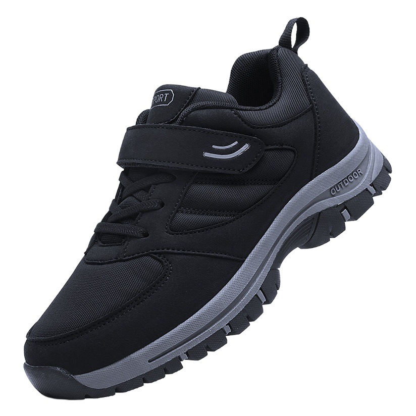 Directo de fábrica primavera y otoño zapatos de los hombres viejos zapatos de fondo suave para caminar zapatos cómodos cálidos de los hombres de mediana edad y ancianos zapatos de viaje de las mujeres