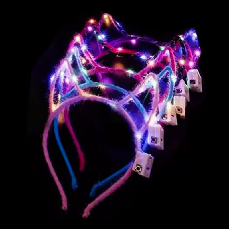 Amazon comercio exterior concierto brillo animador cabello tocado de cuerno de buey para niños corpos de cabello jardín de infantes