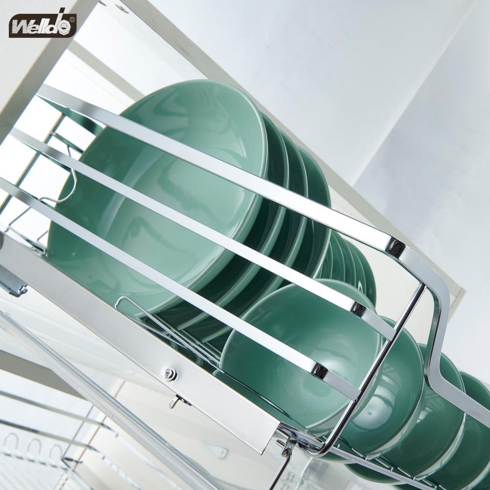 Welldo纬东 厨房地柜抽屉式炉台碗碟拉篮橱柜抽屉式碗碟拉篮